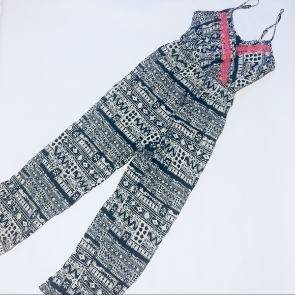 As U Wish Pants - Bohemian Tribal Jumpsuit small S as u wish
